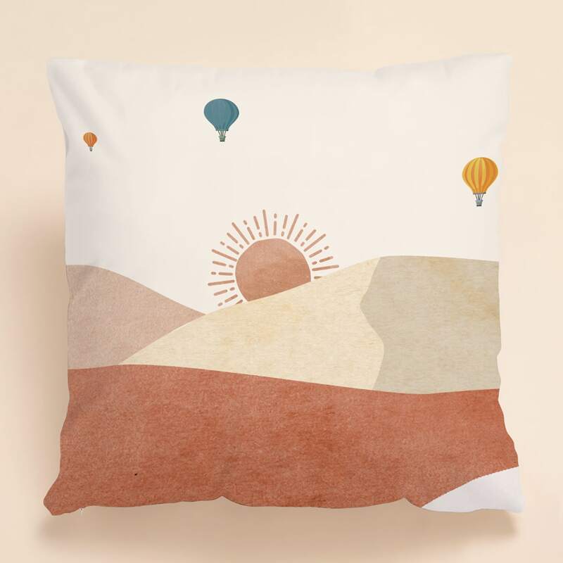 

Sun Print Cushion Cover Without Filler, Multicolor
