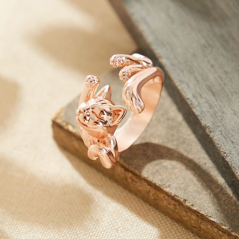 

1pc Cat Ring, Gold