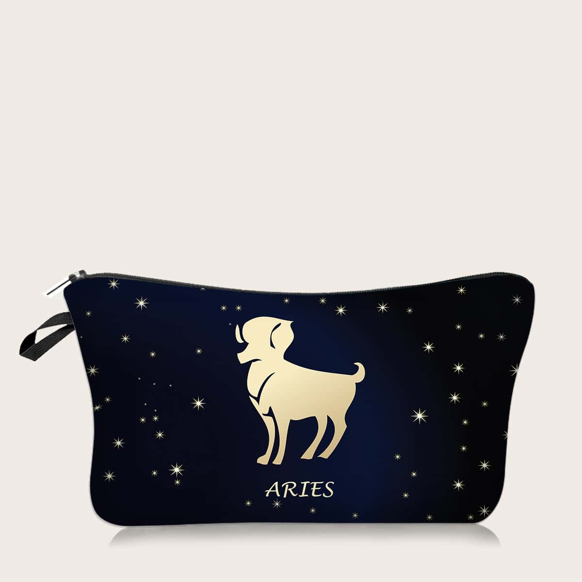 

1pc Constellation Pattern Makeup Bag, Multicolor
