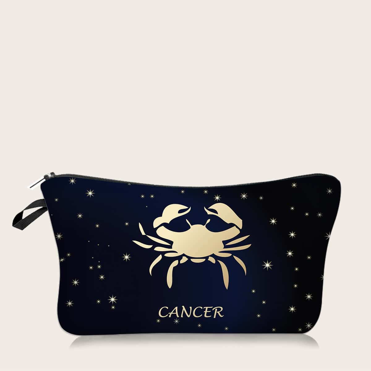 

1pc Constellation Pattern Makeup Bag, Multicolor