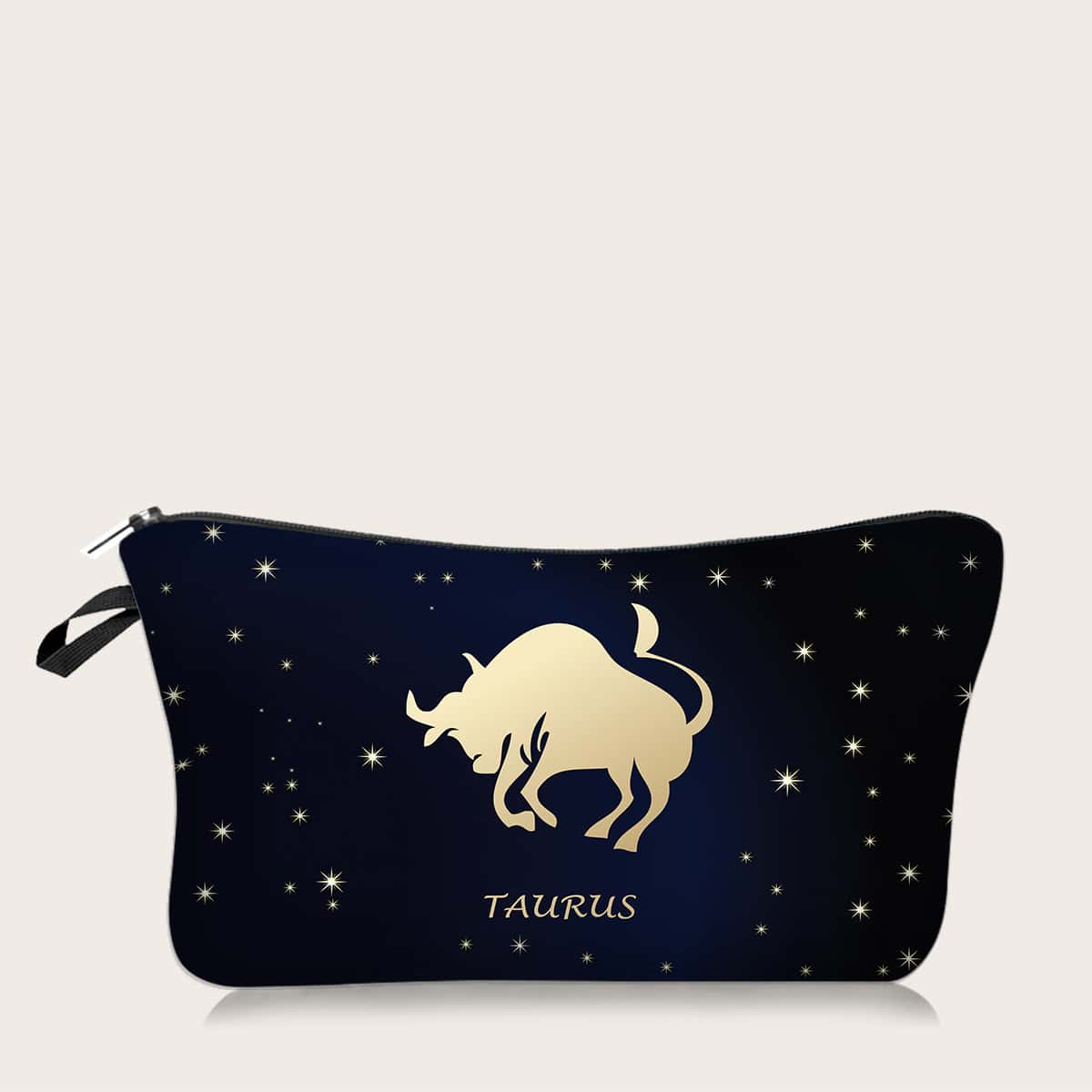 

1pc Constellation Pattern Makeup Bag, Multicolor