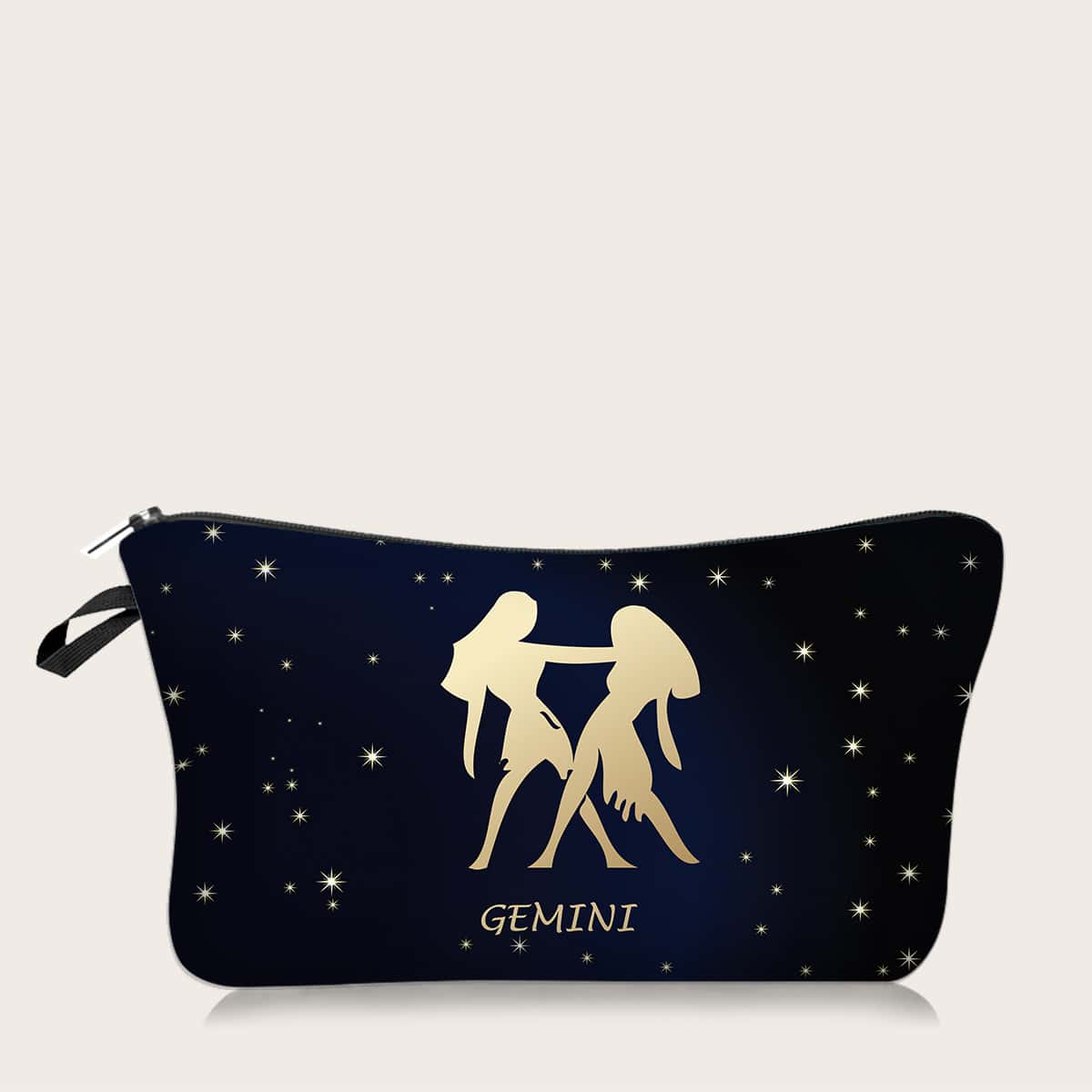 

1pc Constellation Pattern Makeup Bag, Multicolor