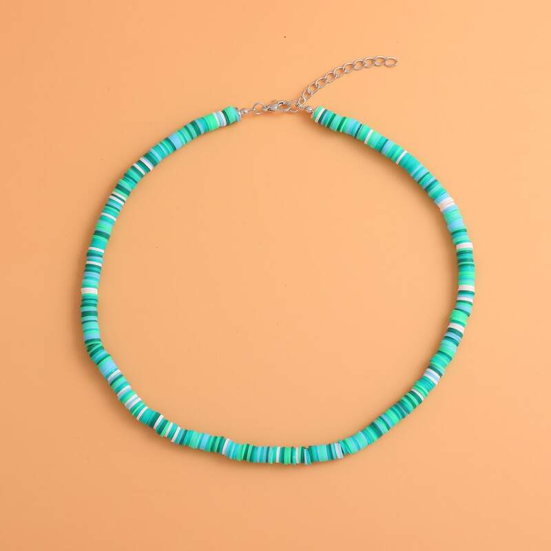 

Colorful Beaded Necklace, Multicolor