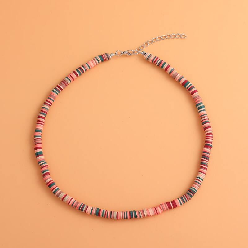 

Colorful Beaded Necklace, Multicolor