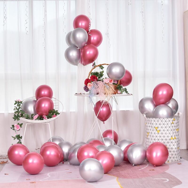 

50pcs Solid Balloon Set, Multicolor