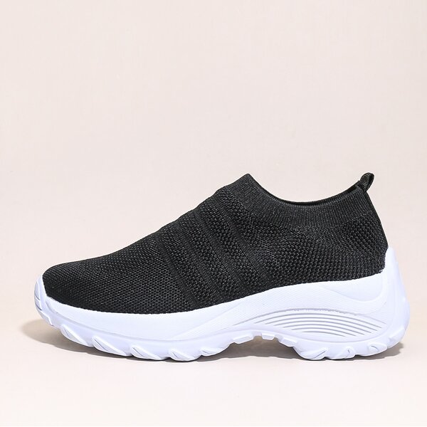 

Wide Fit Slip On Sneakers, Black