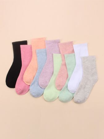 جوارب سادة 10 ازواج