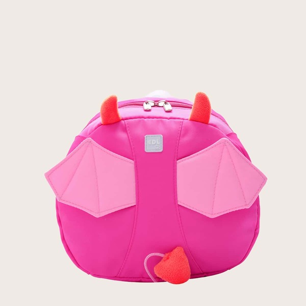 

Toddler Girls Cartoon Bat Design Backpack, Hot pink