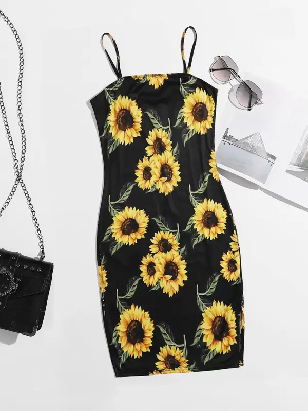 shein sunflower dress