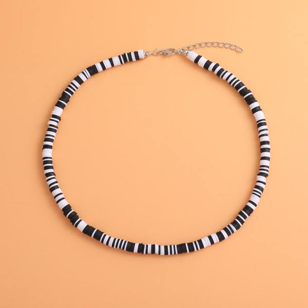 

Two Tone Beaded Necklace, Multicolor
