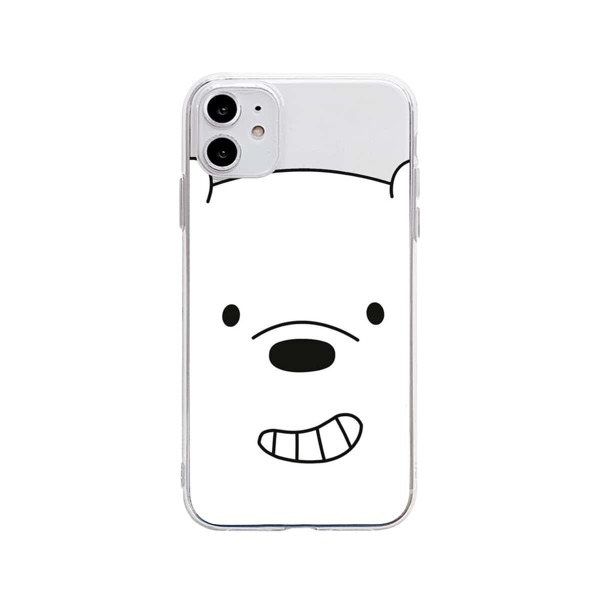 

Чехол для iPhone с мультипликационным рисунком 1шт, Черный и белый