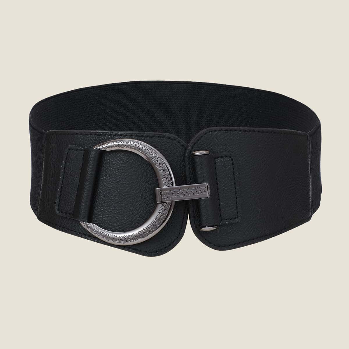 

Metal Buckle Belt, Black