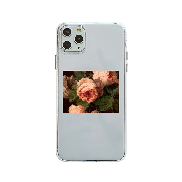 

Прозрачный чехол для iPhone с рисунком роз 1шт