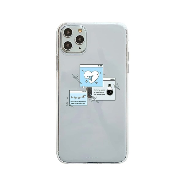 

Чехол для iPhone с рисунком 1шт, Прозрачный