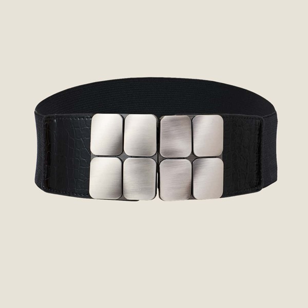 

Metal Buckle Belt, Black
