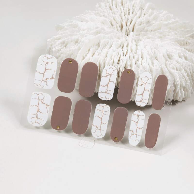 

1sheet Marble Print Nail Sticker, Multicolor