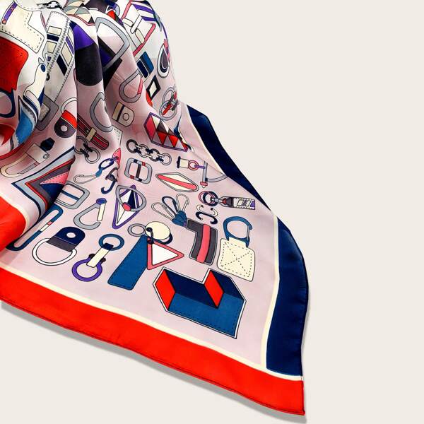 

Geometric Pattern Bandana, Multicolor