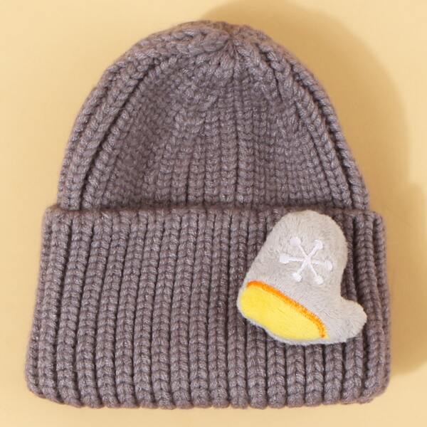 

Christmas Glove Decor Beanie, Grey