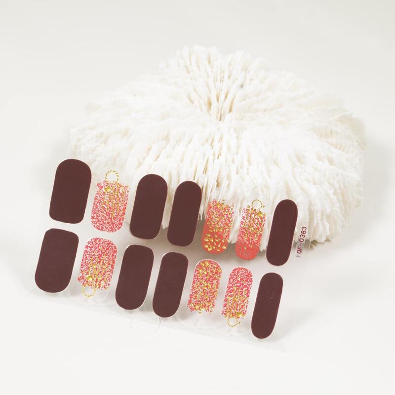 

1sheet Graphic Nail Sticker, Multicolor