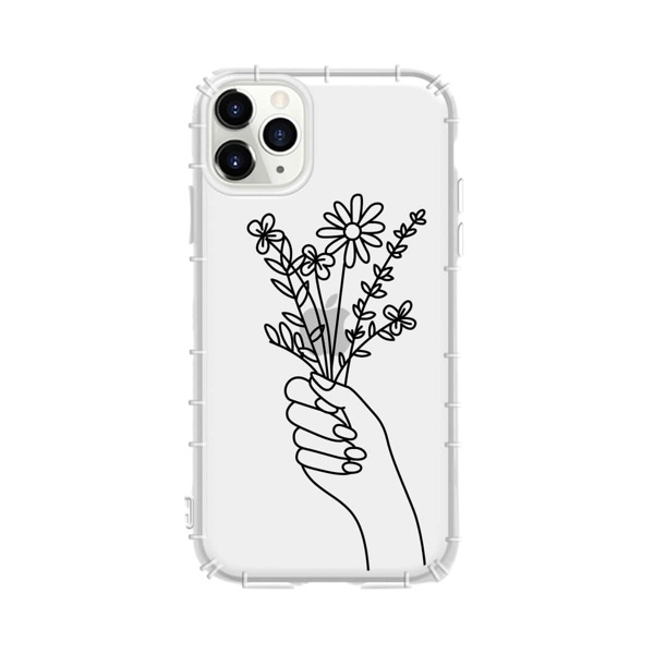 

1шт чехол для iPhone с принтом, Прозрачный