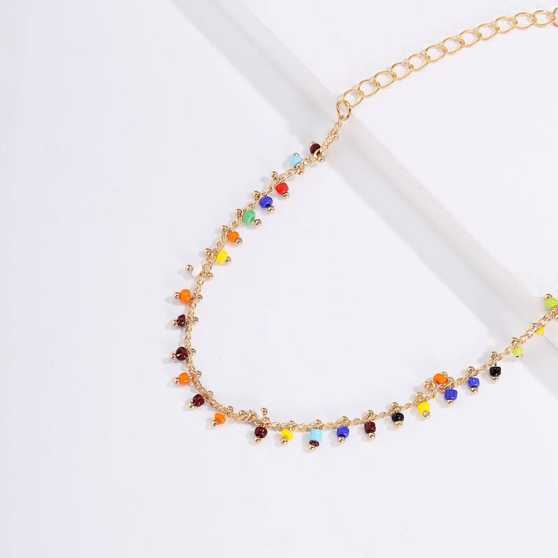 

Colorful Beaded Choker, Multicolor