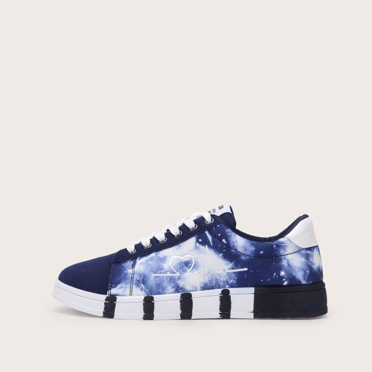 

Guys Lace-up Front Galaxy Graphic Sneakers, Blue