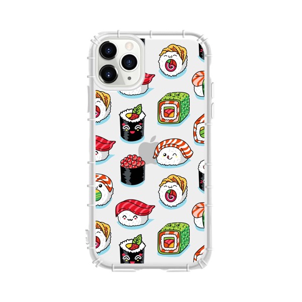 

1pc Sushi Clear iPhone Case, Multicolor
