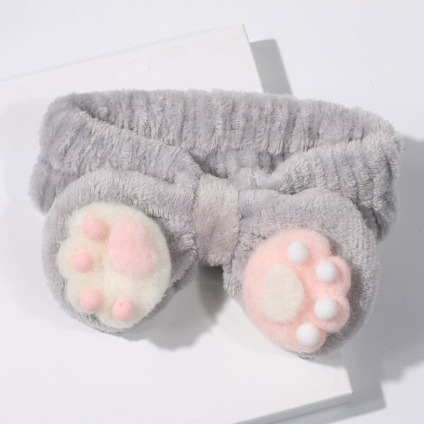 

Cat Claw Bath Headband, Grey