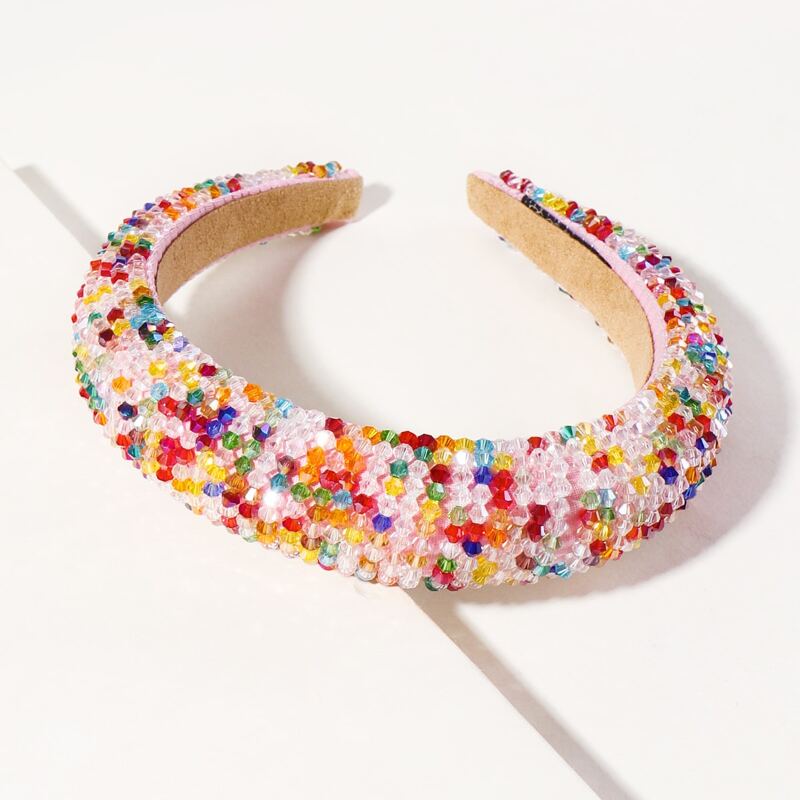 

Beaded Design Hair Hoop, Multicolor