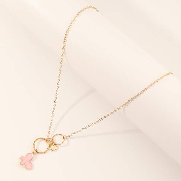 

Girls Butterfly Charm Necklace, Gold