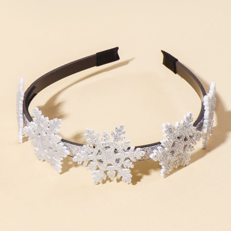 

Snowflake Decor Hair Hoop, Silver