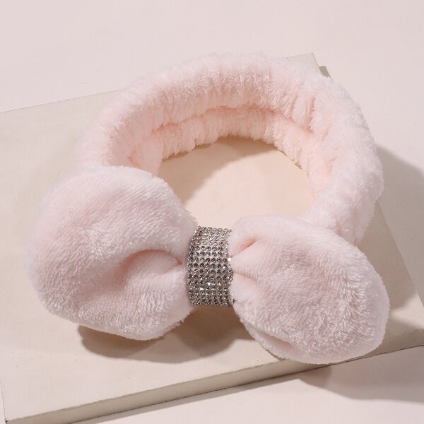 

Ear Detail Bath Headband, Pink