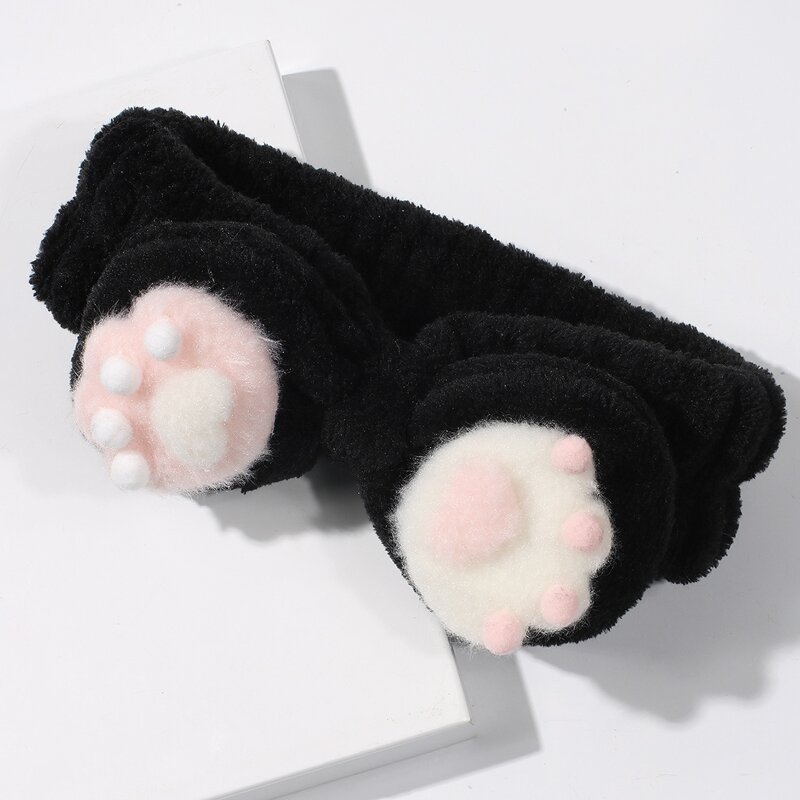 

Cat Claw Bath Headband, Black