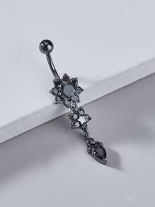 男士銅花朵設計腹部條形和男士,龐克穿孔,A時尚身體鏈禮品適用於任何場合