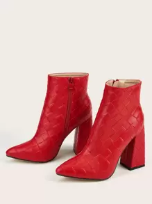 botas rojas shein