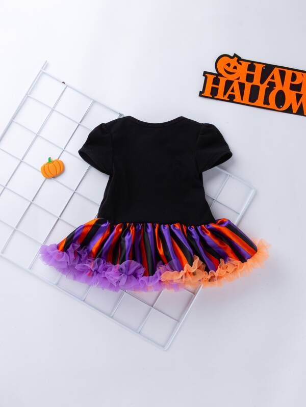 4 Pieces Halloween Robe Body 2 En 1 Pour Bebe Fille Mode En Ligne Shein France
