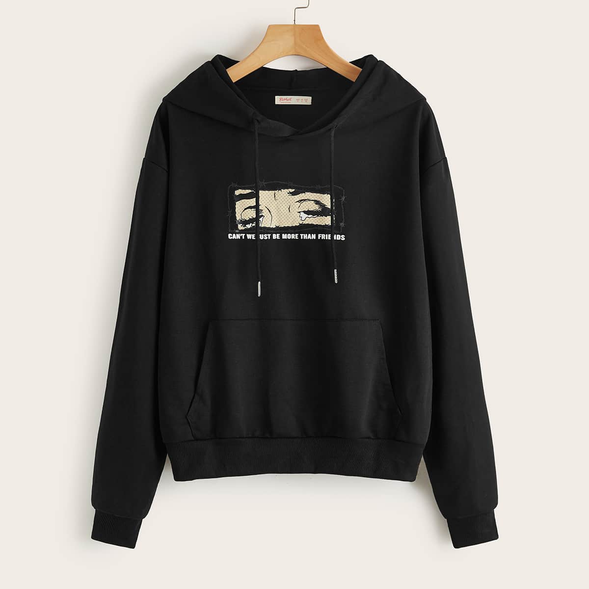 

Figure Graphic Hoodie, Black