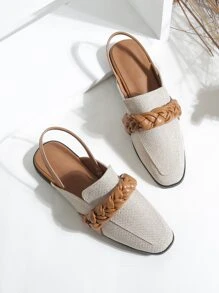 Zapatillas de talón abierto - Gris Claro - Ver 1