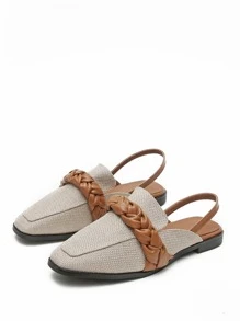 Zapatillas de talón abierto - Gris Claro - Ver 2