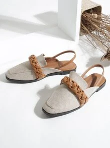 Zapatillas de talón abierto - Gris Claro - Ver 3