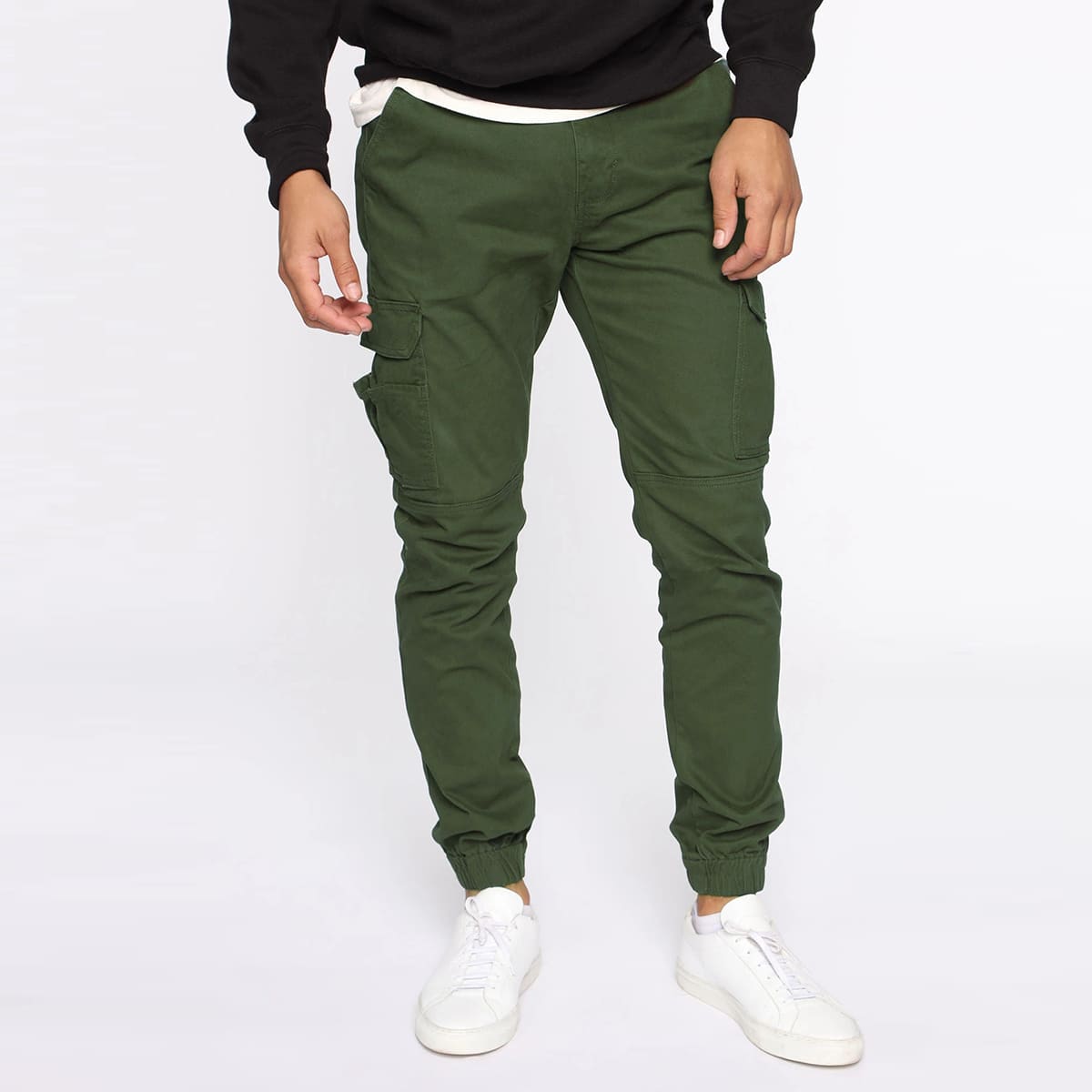 

Guys Flap Pocket Cargo Pants, Army green