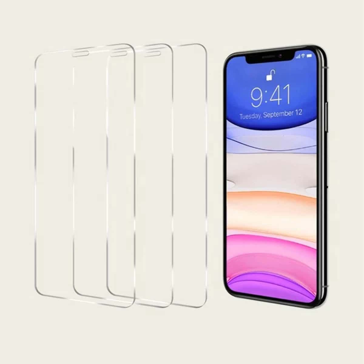 

3pcs iPhone Tempered Film, Clear