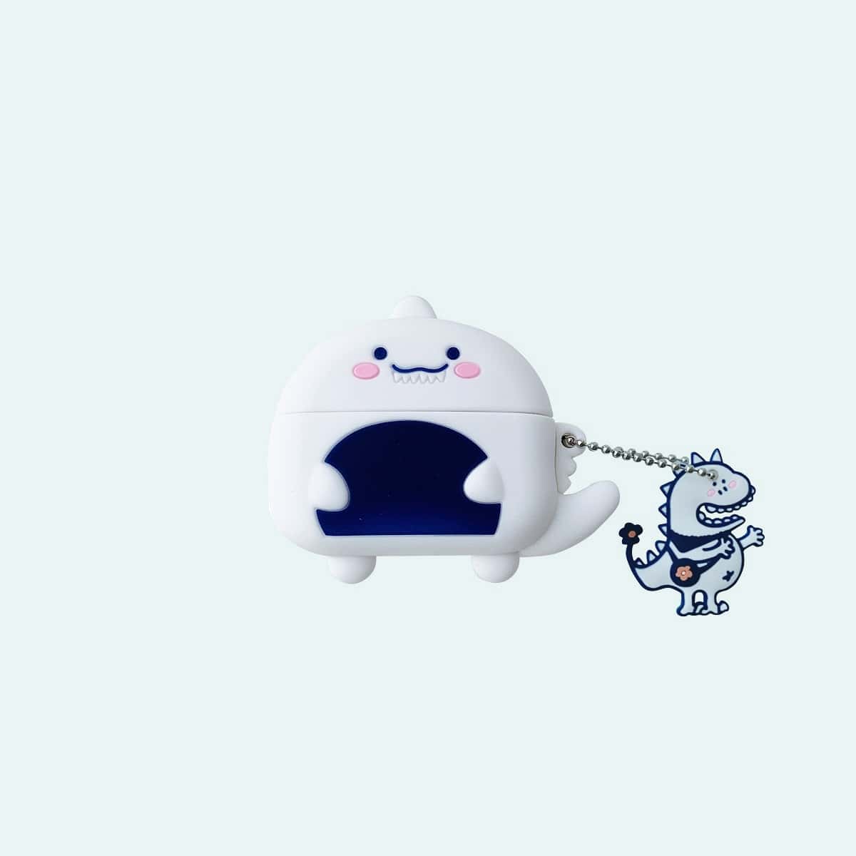 

Cartoon Dinosaur AirPods Case, White