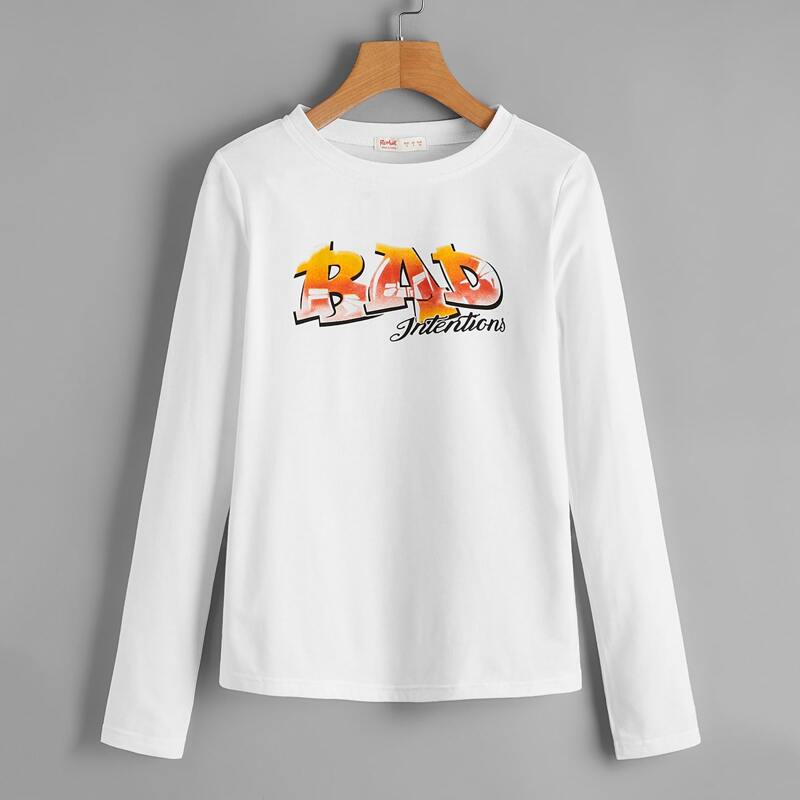 

Letter Graphic Tee, White