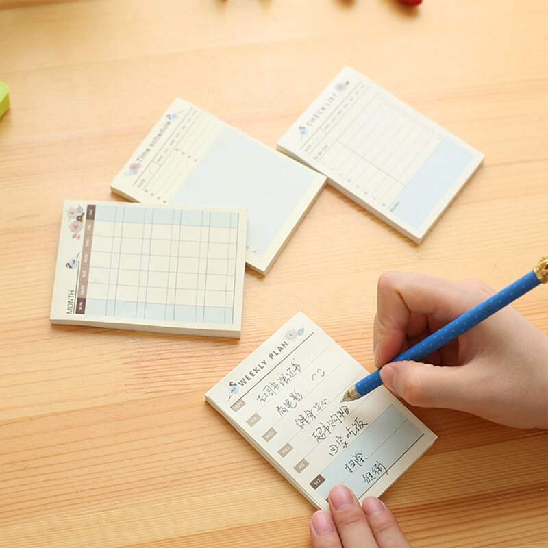 

3pcs Random Schedule Plan Sticky Note, Multicolor