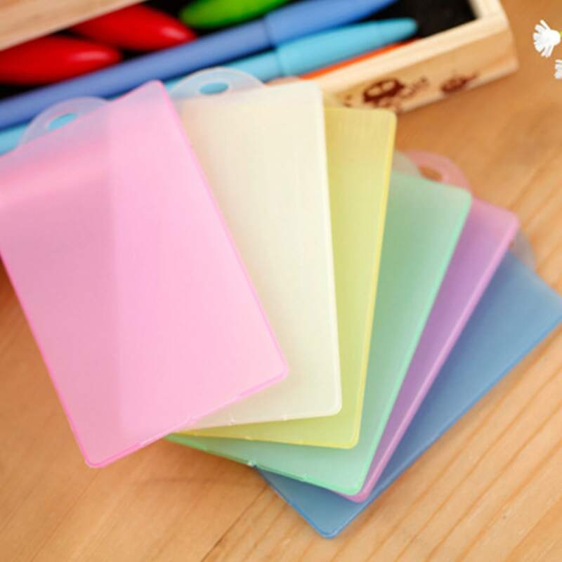 

1pc Random Clear Card Holder, Multicolor