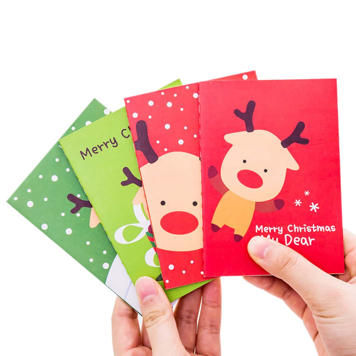 

4pcs Random Christmas Pattern Notebook, Multicolor