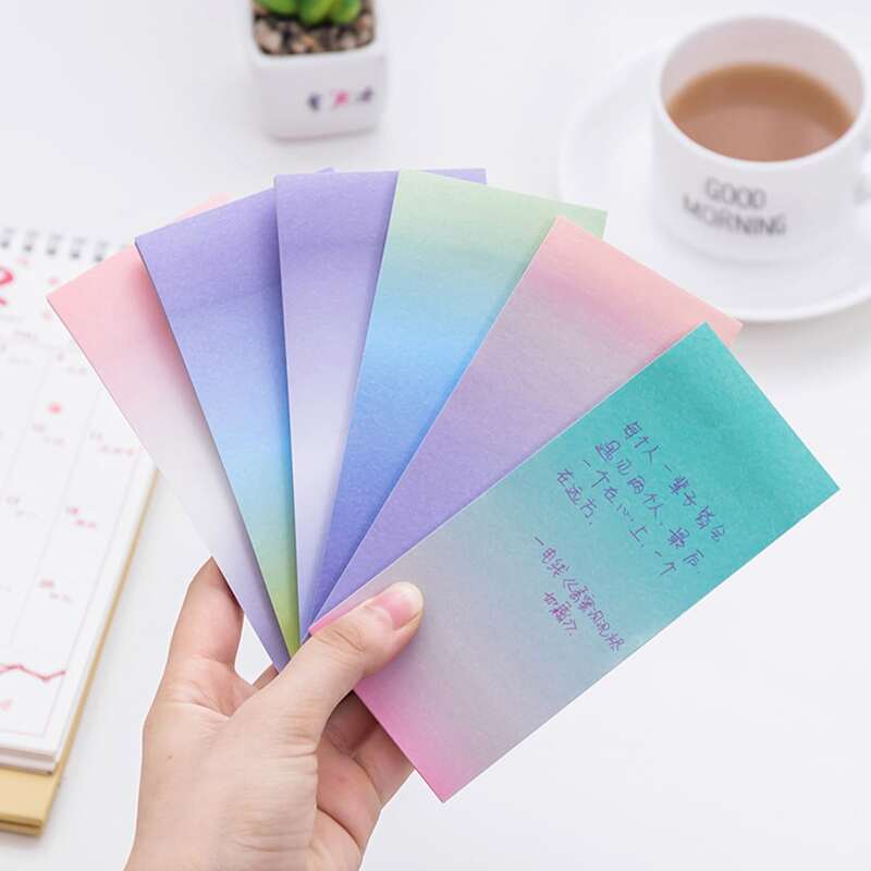 

Random 1pc Ombre Memo Pad, Multicolor