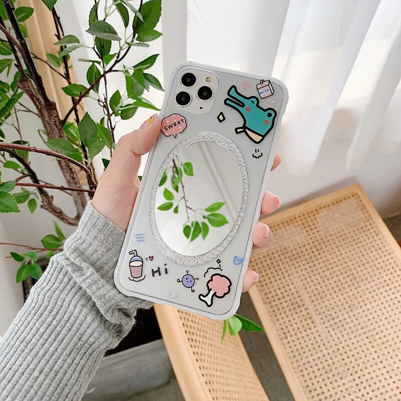 

Cartoon Mirror iPhone Case, Clear