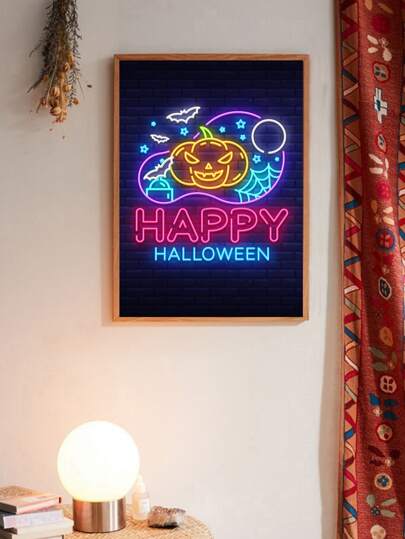 Стенная живопись с узором &#34;Хэллоуин&#34; без рамки